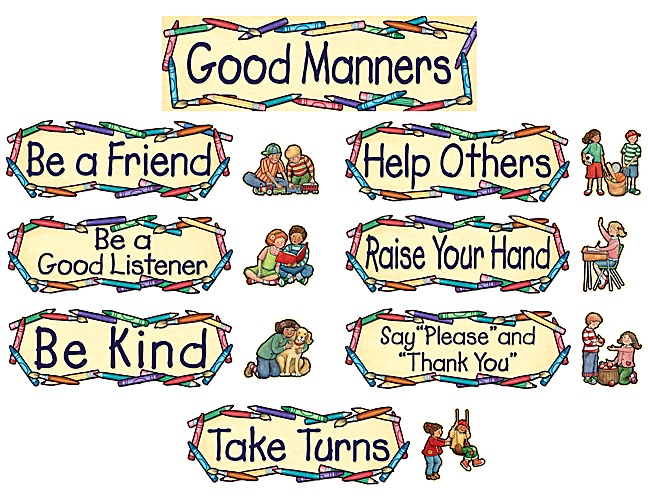 clip art for good manners - photo #12