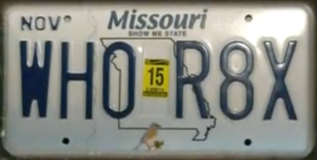 Offensive License Plate