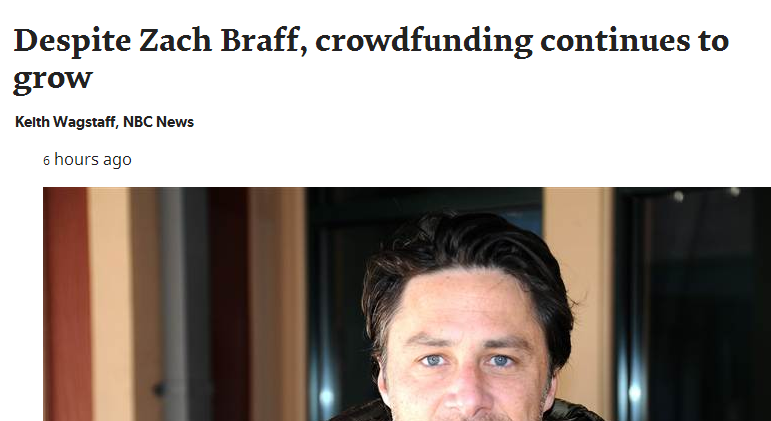 ZachBraff and Crowdfunding