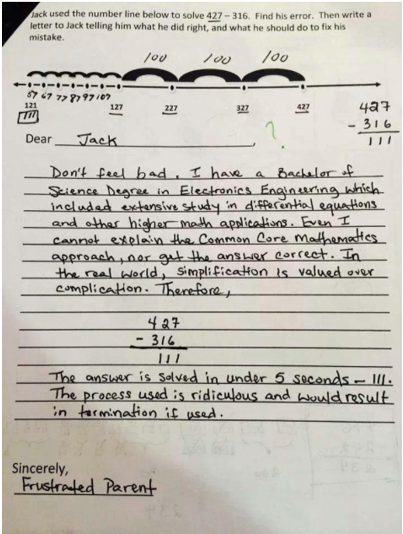 Common Core Frustrated Parent