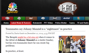 Johnny Manziel Headline