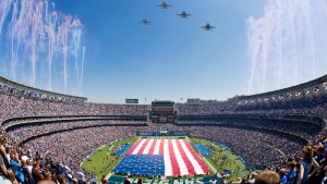 military tributes at NFL games