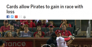 Cards Allow Pirates Headline